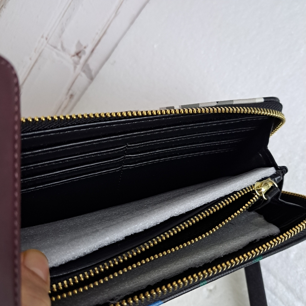 Trina Turk Floral‎ Wristlet Wallet, Zip-Around Continental Wallet - Picture 6 of 9